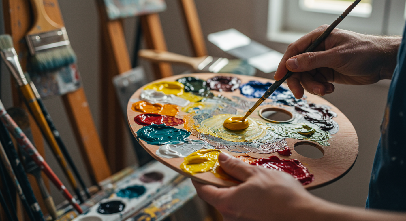 Artistry in Painting: Mixing Colors